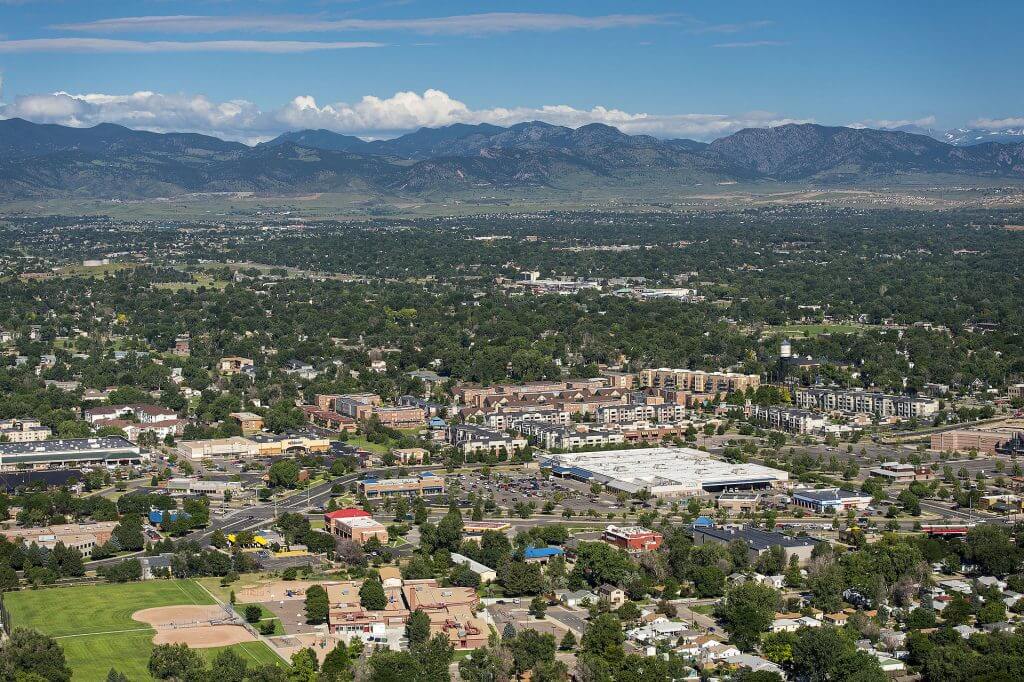 Arvada Colorado Aerial view